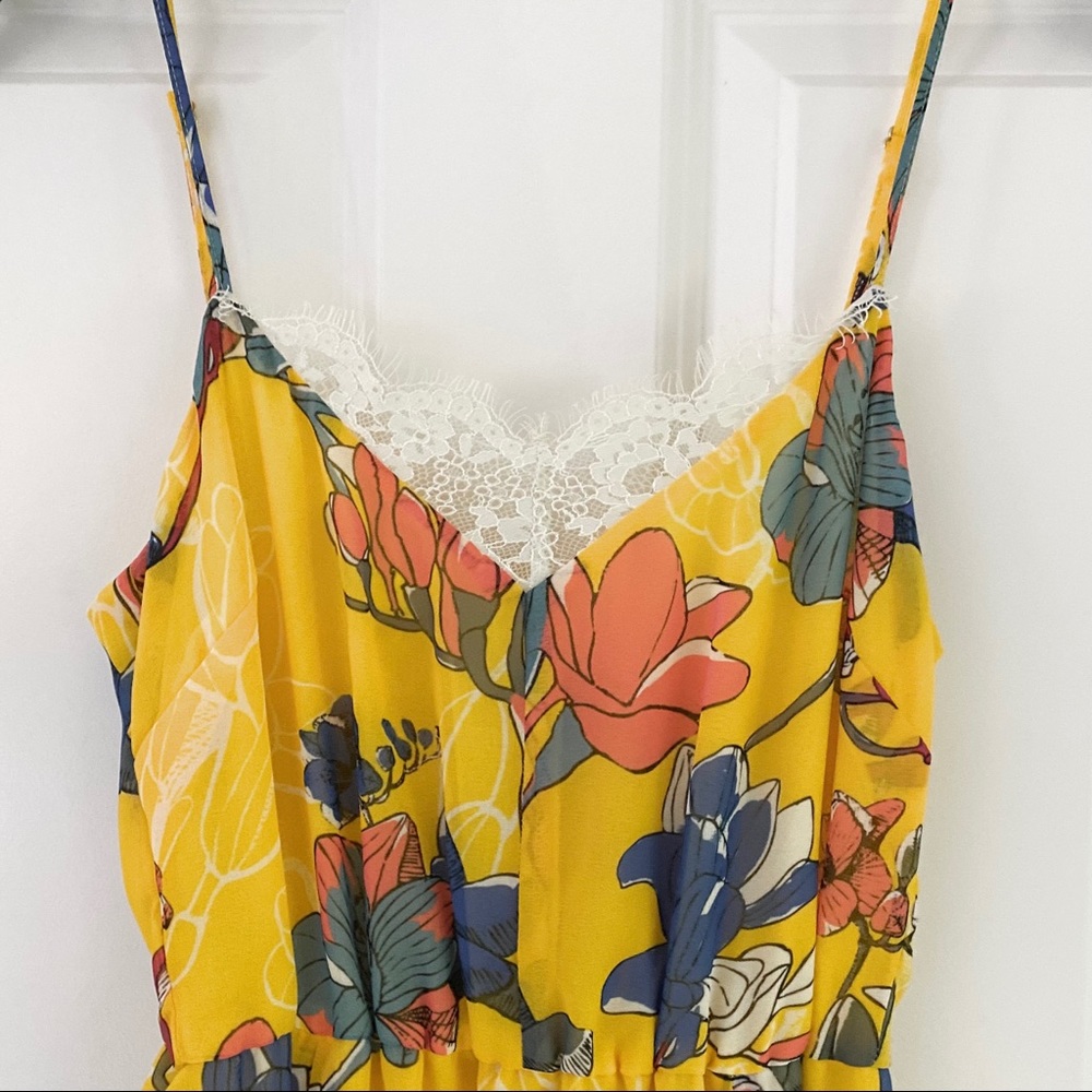 Liu Jo Yellow Floral Silk Dress - Picture 4 of 12